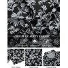 image:imageCOOFANDY Mens Hawaiian Shirt Short Sleeve Floral Button Down Shirts Tropical Holiday Beach ShirtsBlack  Leaf
