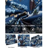 image:imageCOOFANDY Mens Hawaiian Shirt Short Sleeve Floral Button Down Shirts Tropical Holiday Beach ShirtsBlue  Flower 2