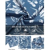 image:imageCOOFANDY Mens Hawaiian Shirt Short Sleeve Floral Button Down Shirts Tropical Holiday Beach ShirtsFloral  Denim Blue