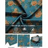 image:imageCOOFANDY Mens Hawaiian Shirt Short Sleeve Floral Button Down Shirts Tropical Holiday Beach ShirtsGray Blue  Flower