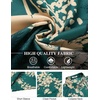 image:imageCOOFANDY Mens Hawaiian Shirt Short Sleeve Floral Button Down Shirts Tropical Holiday Beach ShirtsGreen  Palm Tree