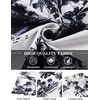 image:imageCOOFANDY Mens Hawaiian Shirt Short Sleeve Floral Button Down Shirts Tropical Holiday Beach ShirtsNavy  Palm Tree