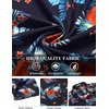 image:imageCOOFANDY Mens Hawaiian Shirt Short Sleeve Floral Button Down Shirts Tropical Holiday Beach ShirtsNavy  Red  Flower