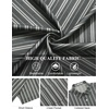 image:imageCOOFANDY Mens Hawaiian Shirt Short Sleeve Floral Button Down Shirts Tropical Holiday Beach ShirtsStriped  Black