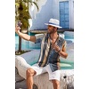 image:imageCOOFANDY Mens Hawaiian Shirt Short Sleeve Floral Button Down Shirts Tropical Holiday Beach ShirtsStriped  Oil Painting