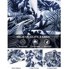 image:imageCOOFANDY Mens Hawaiian Shirt Short Sleeve Floral Button Down Shirts Tropical Holiday Beach ShirtsWhite  Palm Leaf