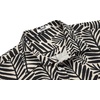 image:imageCOOFANDY Mens Hawaiian Shirts Short Sleeve Button Down Aloha Shirt Casual Beach ClothesBeige Black Leaves