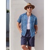 image:imageCOOFANDY Mens Hawaiian Shirts Short Sleeve Button Down Aloha Shirt Casual Beach ClothesBlue