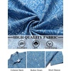 image:imageCOOFANDY Mens Hawaiian Shirts Short Sleeve Button Down Aloha Shirt Casual Beach ClothesBlue