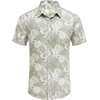 image:imageCOOFANDY Mens Hawaiian Shirts Short Sleeve Button Down Aloha Shirt Casual Beach ClothesCeladon Green Palm Leaf