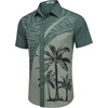 image:imageCOOFANDY Mens Hawaiian Shirts Short Sleeve Button Down Aloha Shirt Casual Beach ClothesDark Green Palm Tree