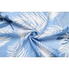 image:imageCOOFANDY Mens Hawaiian Shirts Short Sleeve Button Down Aloha Shirt Casual Beach ClothesLight Blue Palm Leaves