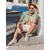 image:imageCOOFANDY Mens Hawaiian Shirts Short Sleeve Button Down Aloha Shirt Casual Beach ClothesLight Green