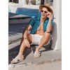 image:imageCOOFANDY Mens Hawaiian Shirts Short Sleeve Button Down Aloha Shirt Casual Beach ClothesNavy Blue Lake Green