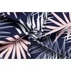 image:imageCOOFANDY Mens Hawaiian Shirts Short Sleeve Button Down Aloha Shirt Casual Beach ClothesNavy Blue Palm Leaves
