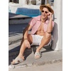 image:imageCOOFANDY Mens Hawaiian Shirts Short Sleeve Button Down Aloha Shirt Casual Beach ClothesPink