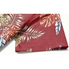 image:imageCOOFANDY Mens Hawaiian Shirts Short Sleeve Button Down Aloha Shirt Casual Beach ClothesRed Fern Leaves