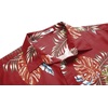 image:imageCOOFANDY Mens Hawaiian Shirts Short Sleeve Button Down Aloha Shirt Casual Beach ClothesRed Fern Leaves