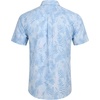 image:imageCOOFANDY Mens Hawaiian Shirts Short Sleeve Button Down Aloha Shirt Casual Beach ClothesSky Blue Palm Leaves