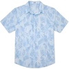image:imageCOOFANDY Mens Hawaiian Shirts Short Sleeve Button Down Aloha Shirt Casual Beach ClothesSky Blue Palm Leaves