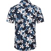 image:imageCOOFANDY Mens Hawaiian Shirts Short Sleeve Casual Button Down Tropical Beach ShirtA  Navy Blue  Lily