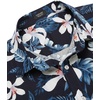 image:imageCOOFANDY Mens Hawaiian Shirts Short Sleeve Casual Button Down Tropical Beach ShirtA  Navy Blue  Lily