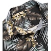 image:imageCOOFANDY Mens Hawaiian Shirts Short Sleeve Casual Button Down Tropical Beach ShirtBlack  Plam Leaf