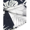 image:imageCOOFANDY Mens Hawaiian Shirts Short Sleeve Casual Button Down Tropical Beach ShirtBlack  White Leaf