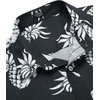 image:imageCOOFANDY Mens Hawaiian Shirts Short Sleeve Casual Button Down Tropical Beach ShirtBlack  White Pineapple