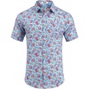 image:imageCOOFANDY Mens Hawaiian Shirts Short Sleeve Casual Button Down Tropical Beach ShirtGreen  Orange Paisley
