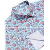 image:imageCOOFANDY Mens Hawaiian Shirts Short Sleeve Casual Button Down Tropical Beach ShirtGreen  Orange Paisley