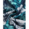 image:imageCOOFANDY Mens Hawaiian Shirts Short Sleeve Casual Button Down Tropical Beach ShirtGreen  White Floral