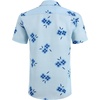 image:imageCOOFANDY Mens Hawaiian Shirts Short Sleeve Casual Button Down Tropical Beach ShirtLight Blue  Blue Floral