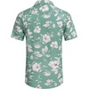image:imageCOOFANDY Mens Hawaiian Shirts Short Sleeve Casual Button Down Tropical Beach ShirtLight Green  White Floral