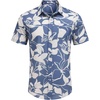 image:imageCOOFANDY Mens Hawaiian Shirts Short Sleeve Casual Button Down Tropical Beach ShirtPurple  White Floral