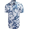 image:imageCOOFANDY Mens Hawaiian Shirts Short Sleeve Casual Button Down Tropical Beach ShirtWhite  Blue Floral