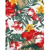 image:imageCOOFANDY Mens Hawaiian Shirts Short Sleeve Casual Button Down Tropical Beach ShirtWhite  Red Floral