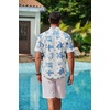 image:imageCOOFANDY Mens Hawaiian Shirts Short Sleeve Casual Button Down Tropical Beach ShirtWhite  Sea Turtles