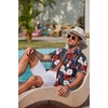 image:imageCOOFANDY Mens Hawaiian Shirts Short Sleeve Casual Button Down Tropical Beach ShirtWine Red  Black