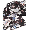 image:imageCOOFANDY Mens Hawaiian Shirts Short Sleeve Tropical Button Down Shirts Floral Summer Beach ShirtBlack  White Flower