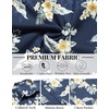 image:imageCOOFANDY Mens Hawaiian Shirts Short Sleeve Tropical Button Down Shirts Floral Summer Beach ShirtBlack  White Leaf
