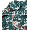 image:imageCOOFANDY Mens Hawaiian Shirts Short Sleeve Tropical Button Down Shirts Floral Summer Beach ShirtGreen  Khaki Flower