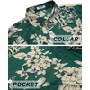 image:imageCOOFANDY Mens Hawaiian Shirts Short Sleeve Tropical Button Down Shirts Floral Summer Beach ShirtGreen  Palm Tree