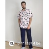 image:imageCOOFANDY Mens Hawaiian Shirts Short Sleeve Tropical Button Down Shirts Floral Summer Beach ShirtPink  Palm Tree