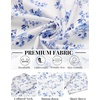 image:imageCOOFANDY Mens Hawaiian Shirts Short Sleeve Tropical Button Down Shirts Floral Summer Beach ShirtWhite  Blue Floral