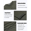 image:imageCOOFANDY Mens Henley Shirts Long Sleeve TShirt Lightweight Fashion Casual Pullover Tee ShirtArmy Green