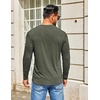image:imageCOOFANDY Mens Henley Shirts Long Sleeve TShirt Lightweight Fashion Casual Pullover Tee ShirtArmy Green