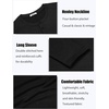 image:imageCOOFANDY Mens Henley Shirts Long Sleeve TShirt Lightweight Fashion Casual Pullover Tee ShirtBlack