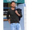 image:imageCOOFANDY Mens Henley Shirts Long Sleeve TShirt Lightweight Fashion Casual Pullover Tee ShirtBlack