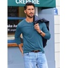 image:imageCOOFANDY Mens Henley Shirts Long Sleeve TShirt Lightweight Fashion Casual Pullover Tee ShirtBlue